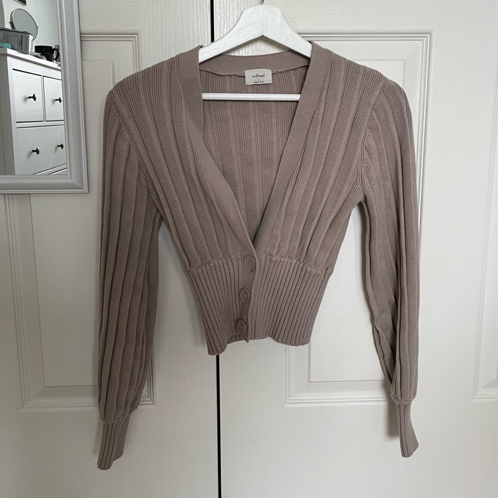 Wilfred Plunge Front Cardigan